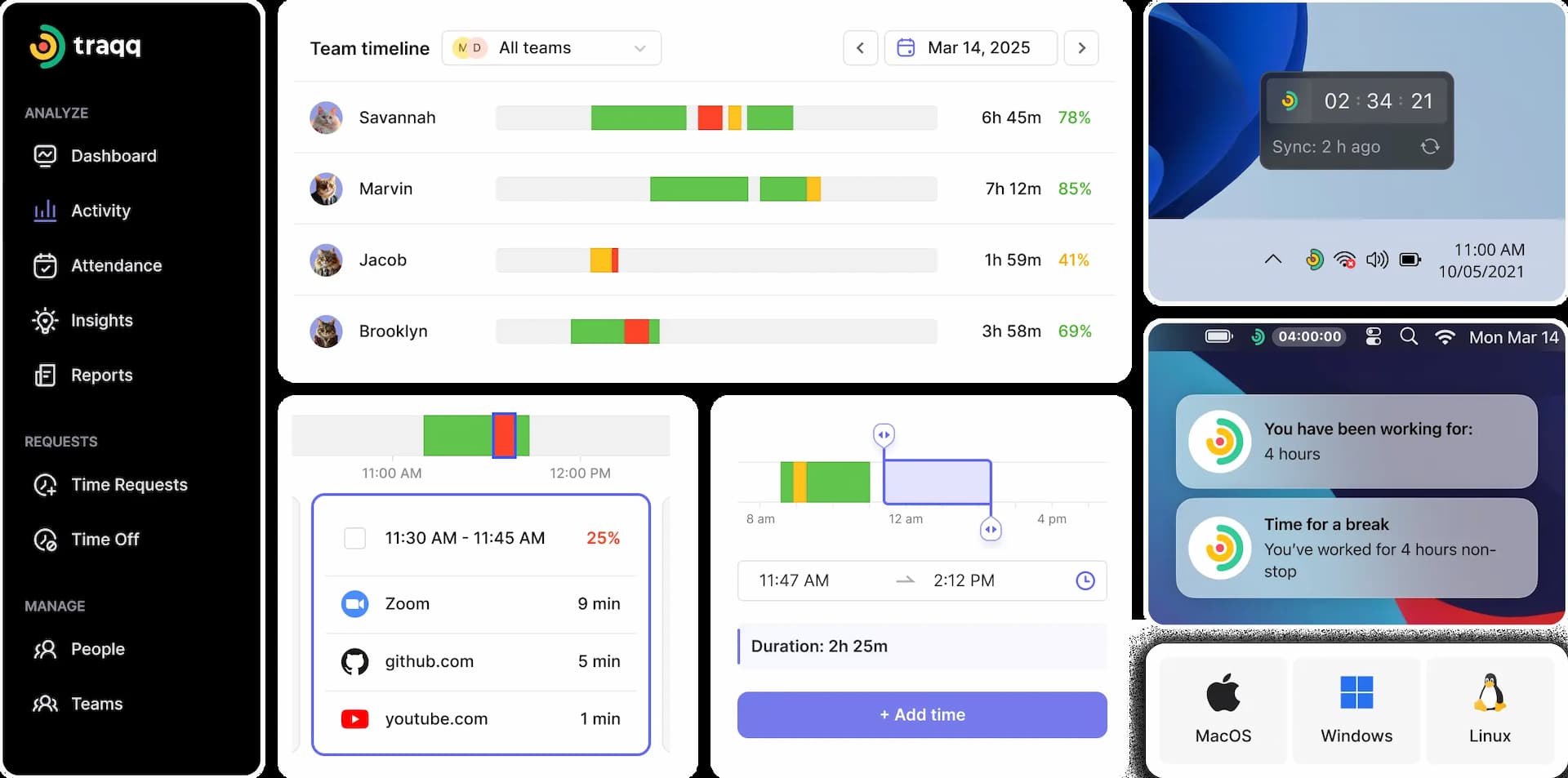 Track work hours with a smart time tracking app that captures every second automatically. Maximize productivity with the best time tracking tools.