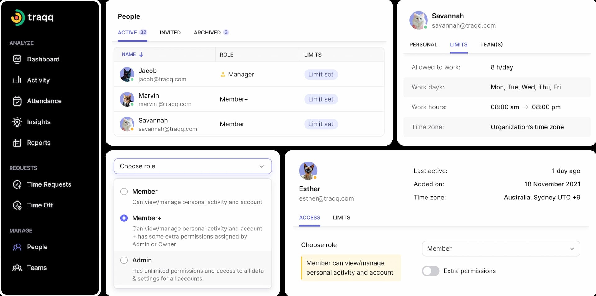 Use automated time cards and timesheet app tools to track hours worked, monitor attendance, and export time tracking data securely.