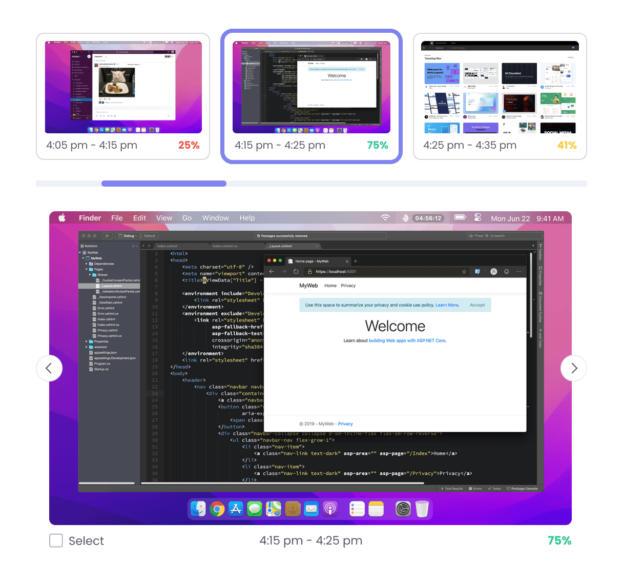 Desktop Screenshots