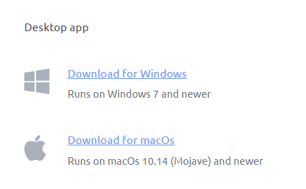 desktop timer runs on Windows runs macOS