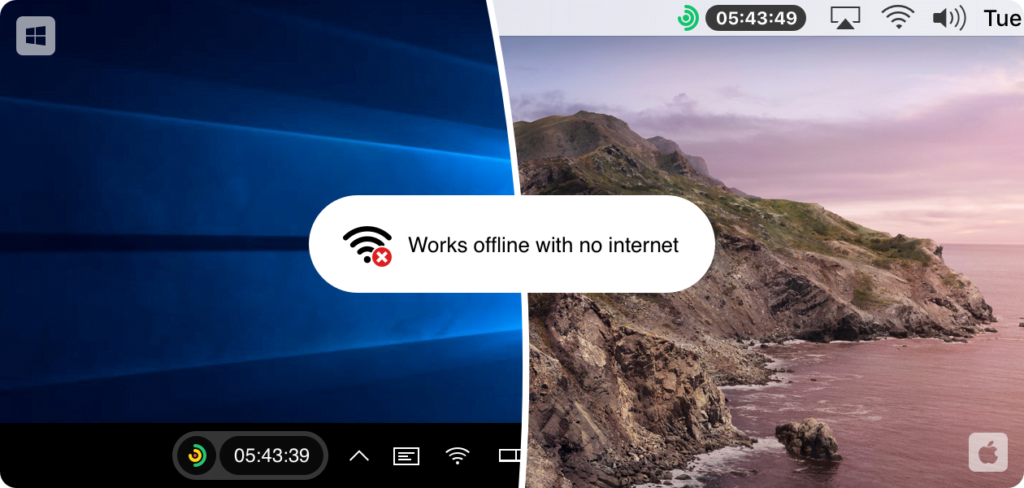 Traqq can work without Internet