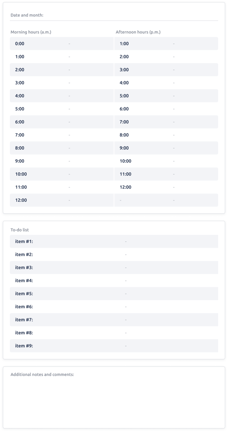 Time Blocking Planner Templates | Traqq Blog