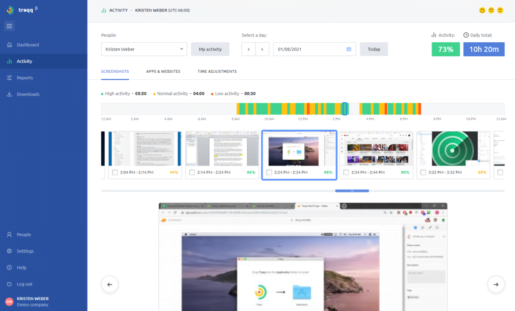 Screen Tracker