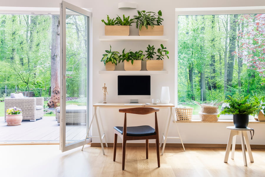 Greenery Home Office for Remote Workers