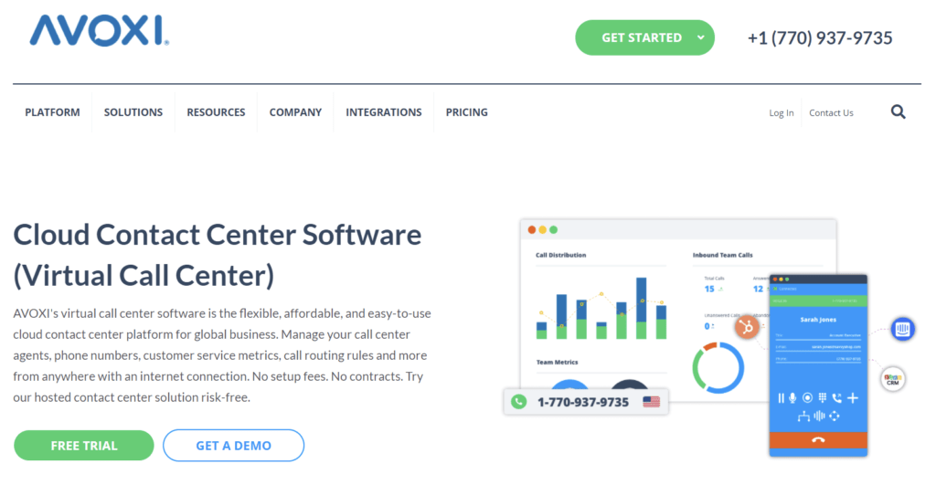 AVOXI Genius - Virtual Call Center Software