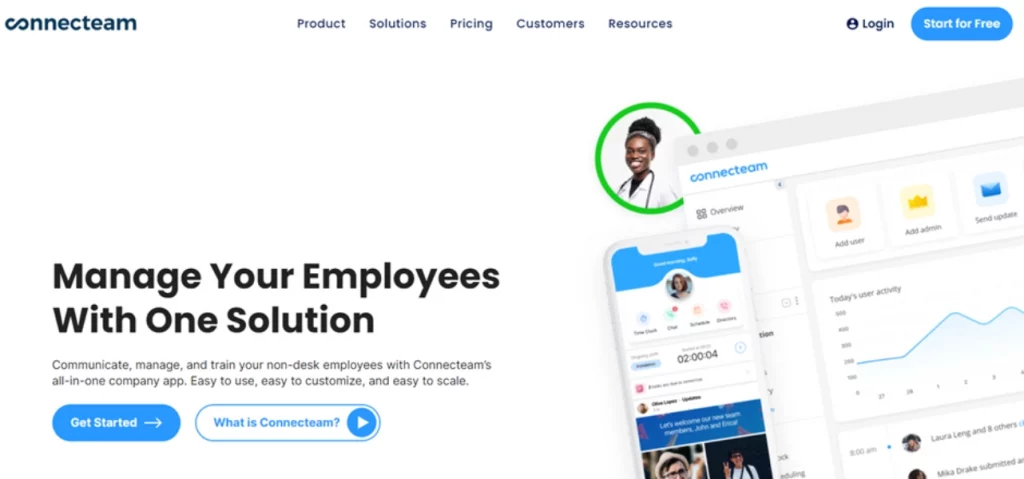 Connecteam - employee monitoring software