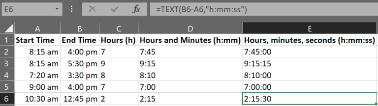 How to Calculate Time Difference in Excel [Best Formulas]