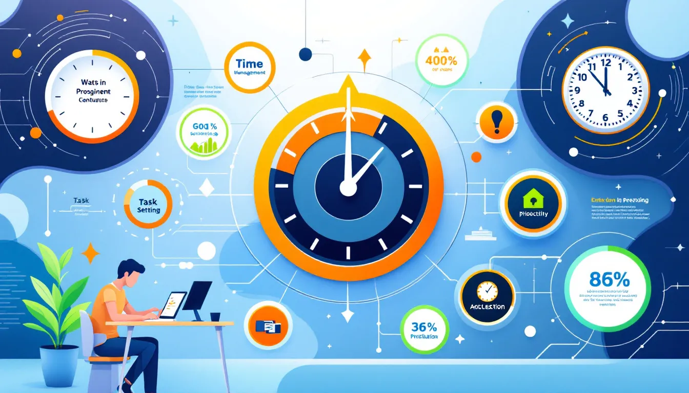 A visual representation of measuring productivity metrics.