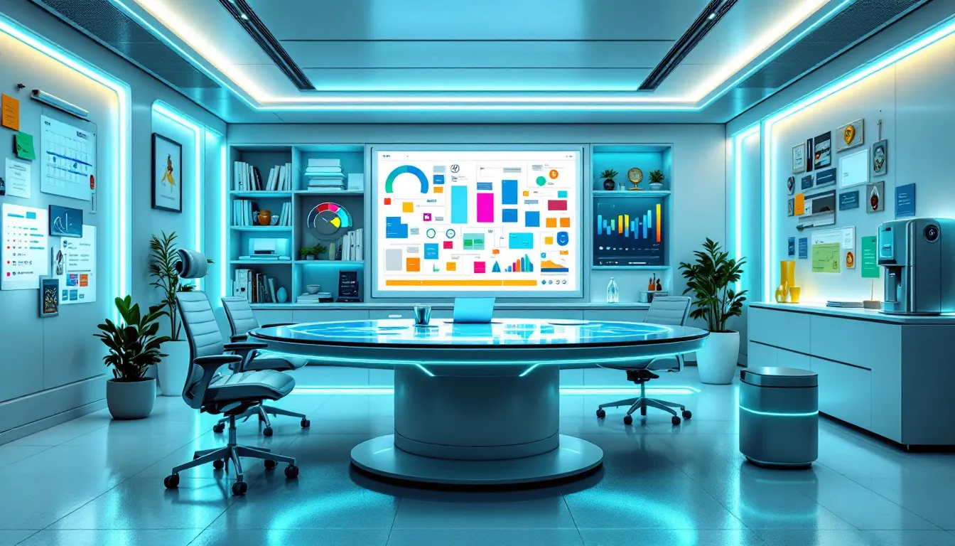 A visual example of high productivity in a well-organized workspace.