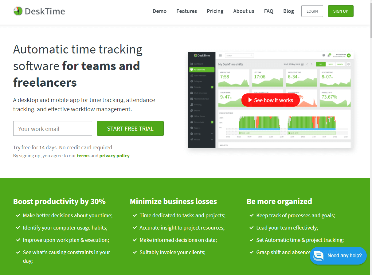 DeskTime time tracker